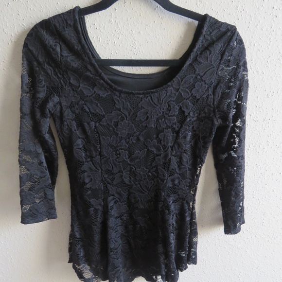 Black Lace Top ( LAST ONE) - Picture 1 of 2